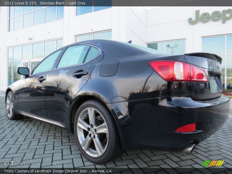 Obsidian Black / Light Gray 2011 Lexus IS 250