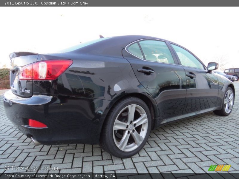 Obsidian Black / Light Gray 2011 Lexus IS 250