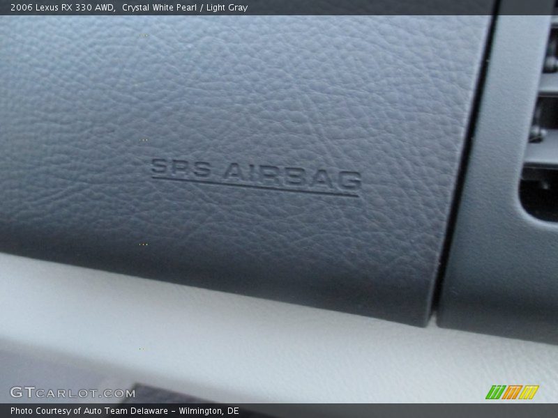 Crystal White Pearl / Light Gray 2006 Lexus RX 330 AWD