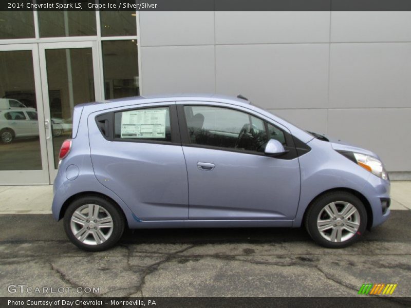 Grape Ice / Silver/Silver 2014 Chevrolet Spark LS
