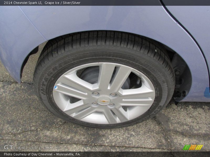 Grape Ice / Silver/Silver 2014 Chevrolet Spark LS