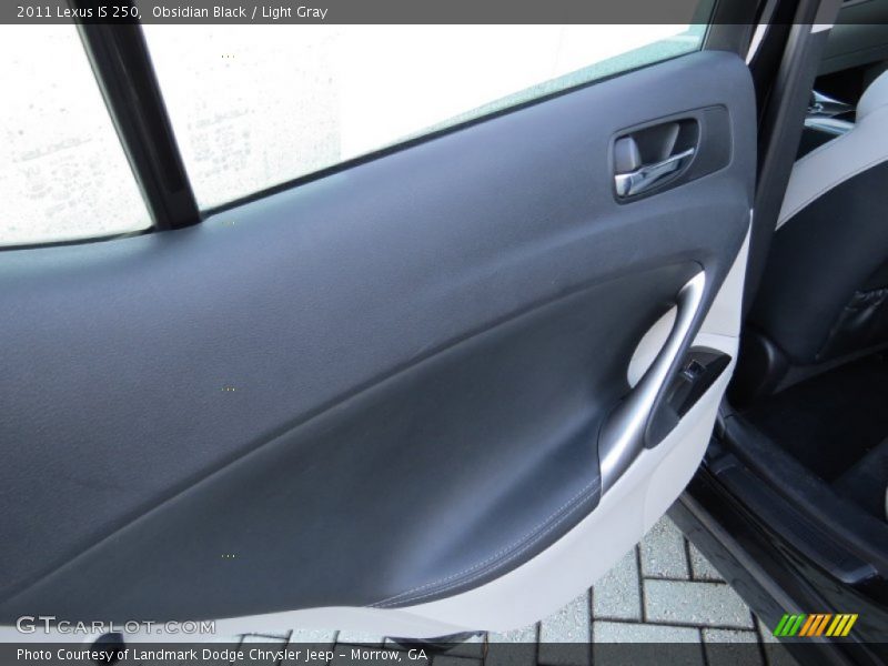 Obsidian Black / Light Gray 2011 Lexus IS 250