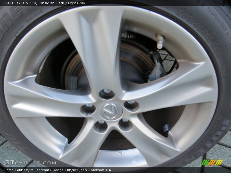 Obsidian Black / Light Gray 2011 Lexus IS 250