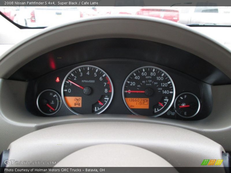Super Black / Cafe Latte 2008 Nissan Pathfinder S 4x4
