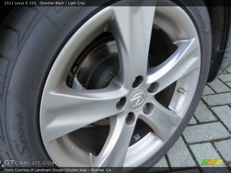 Obsidian Black / Light Gray 2011 Lexus IS 250