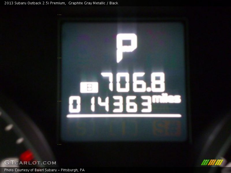 Graphite Gray Metallic / Black 2013 Subaru Outback 2.5i Premium