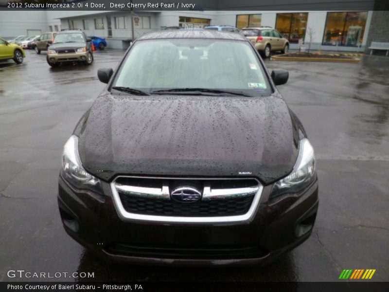 Deep Cherry Red Pearl / Ivory 2012 Subaru Impreza 2.0i 4 Door