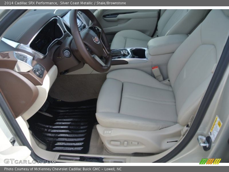 Silver Coast Metallic / Shale/Brownstone 2014 Cadillac SRX Performance