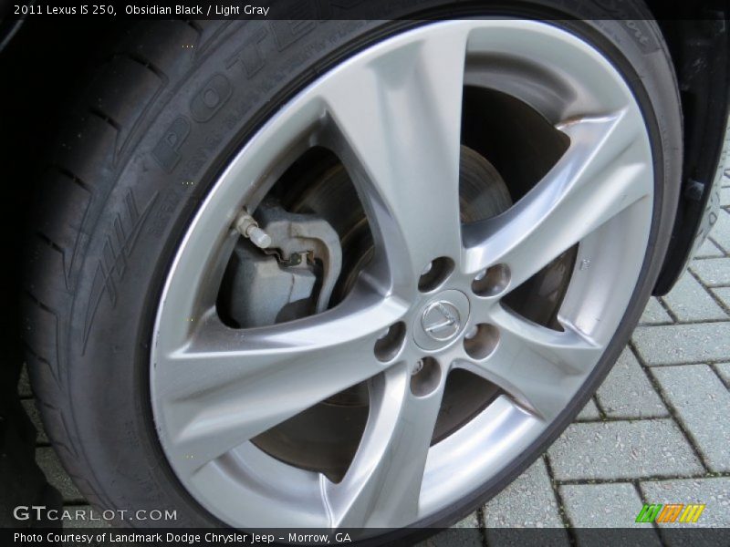 Obsidian Black / Light Gray 2011 Lexus IS 250
