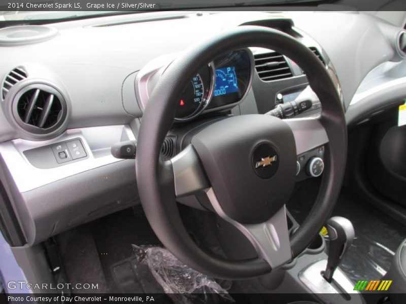 Grape Ice / Silver/Silver 2014 Chevrolet Spark LS