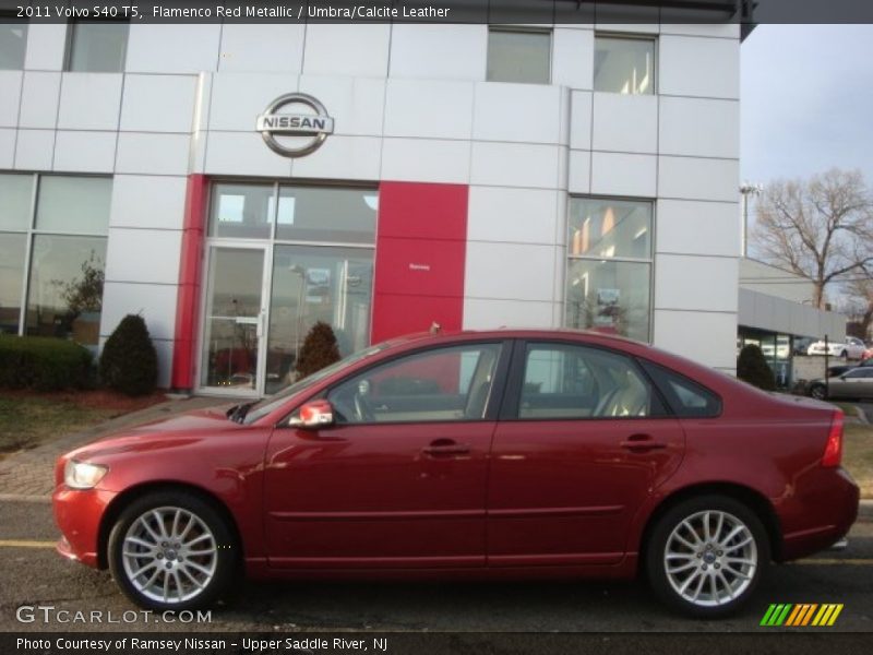 Flamenco Red Metallic / Umbra/Calcite Leather 2011 Volvo S40 T5