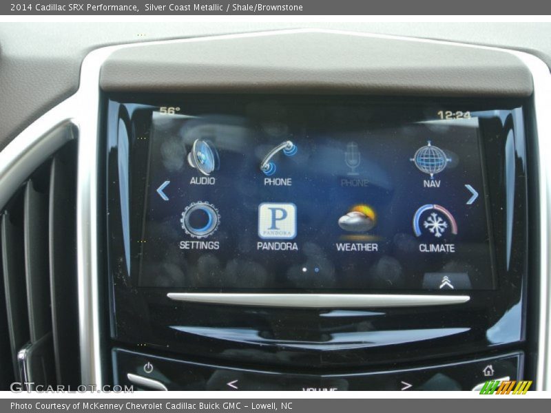 Silver Coast Metallic / Shale/Brownstone 2014 Cadillac SRX Performance