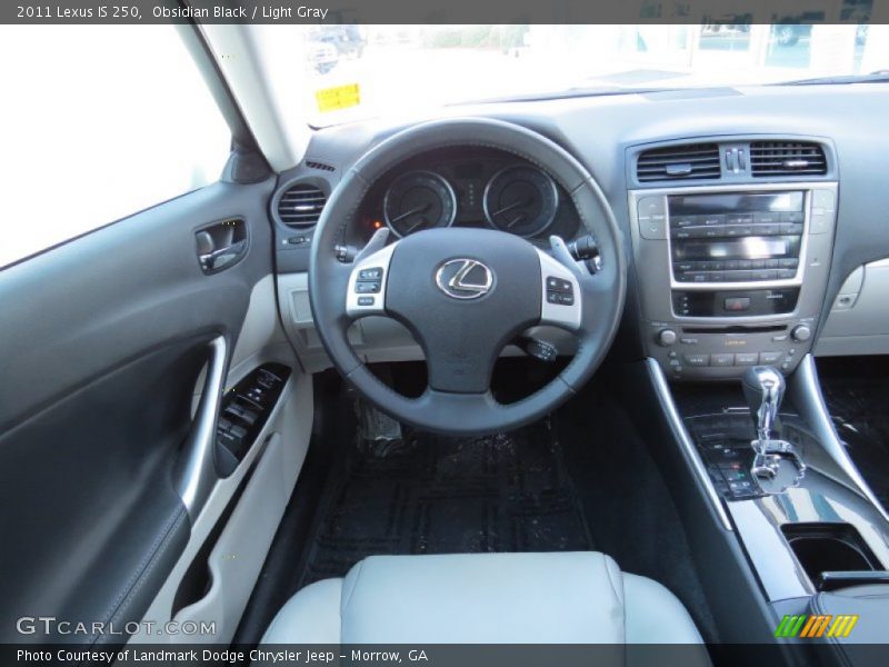 Obsidian Black / Light Gray 2011 Lexus IS 250