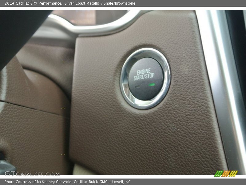Silver Coast Metallic / Shale/Brownstone 2014 Cadillac SRX Performance