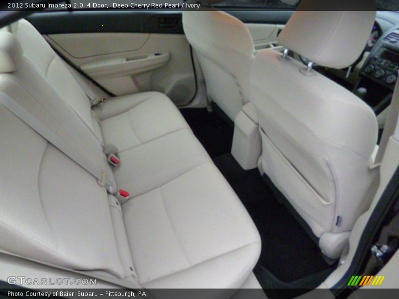 Deep Cherry Red Pearl / Ivory 2012 Subaru Impreza 2.0i 4 Door