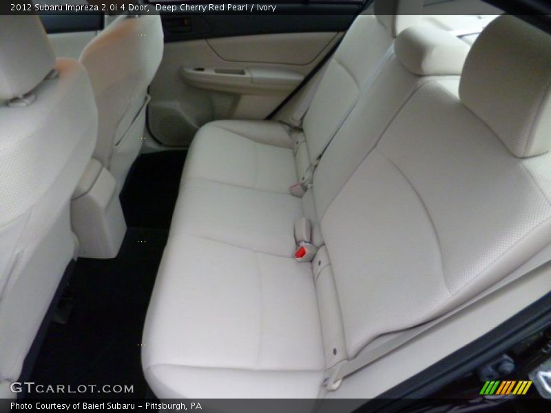 Deep Cherry Red Pearl / Ivory 2012 Subaru Impreza 2.0i 4 Door