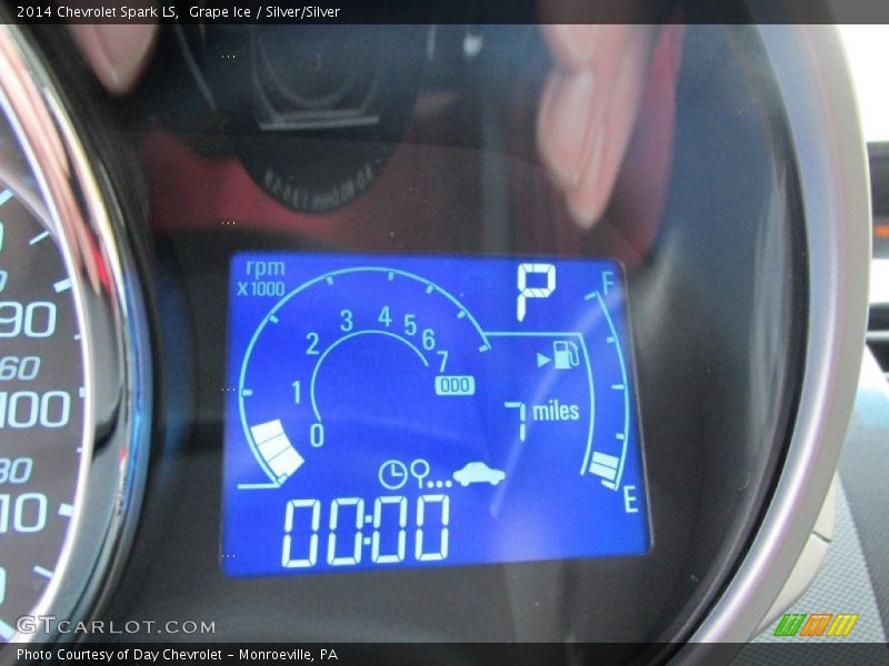 Grape Ice / Silver/Silver 2014 Chevrolet Spark LS