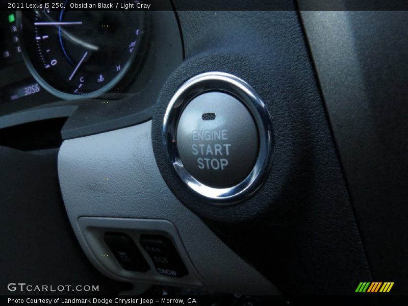 Obsidian Black / Light Gray 2011 Lexus IS 250