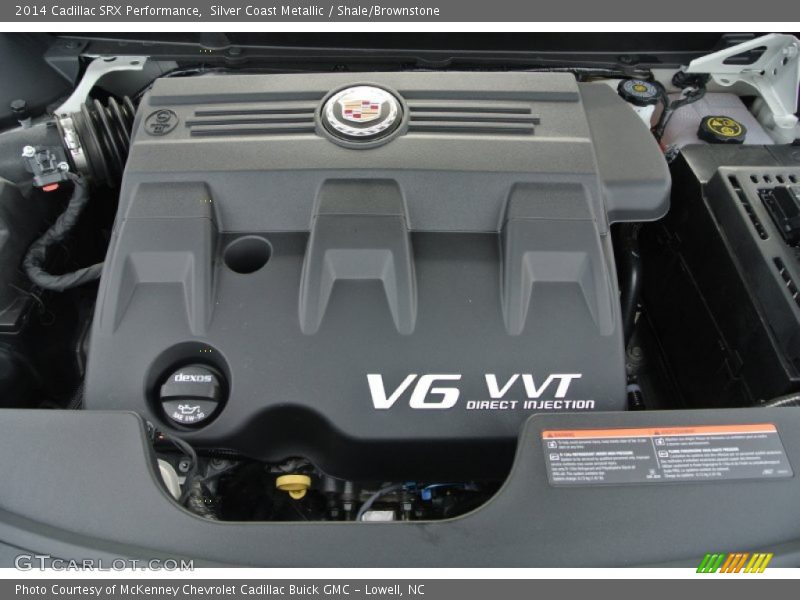 Silver Coast Metallic / Shale/Brownstone 2014 Cadillac SRX Performance