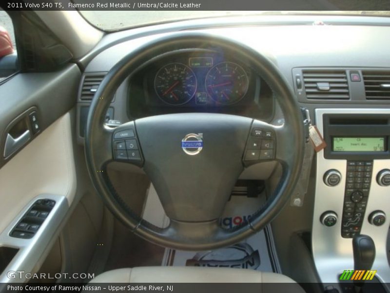 Flamenco Red Metallic / Umbra/Calcite Leather 2011 Volvo S40 T5