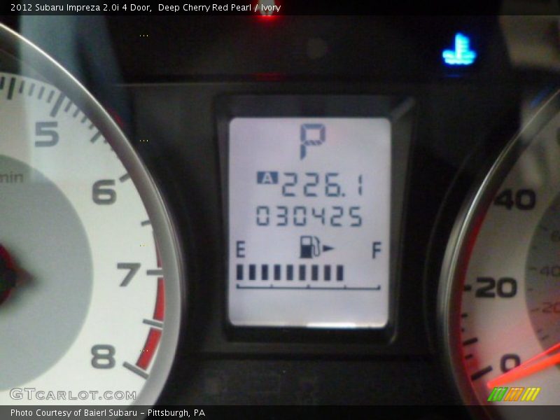 Deep Cherry Red Pearl / Ivory 2012 Subaru Impreza 2.0i 4 Door
