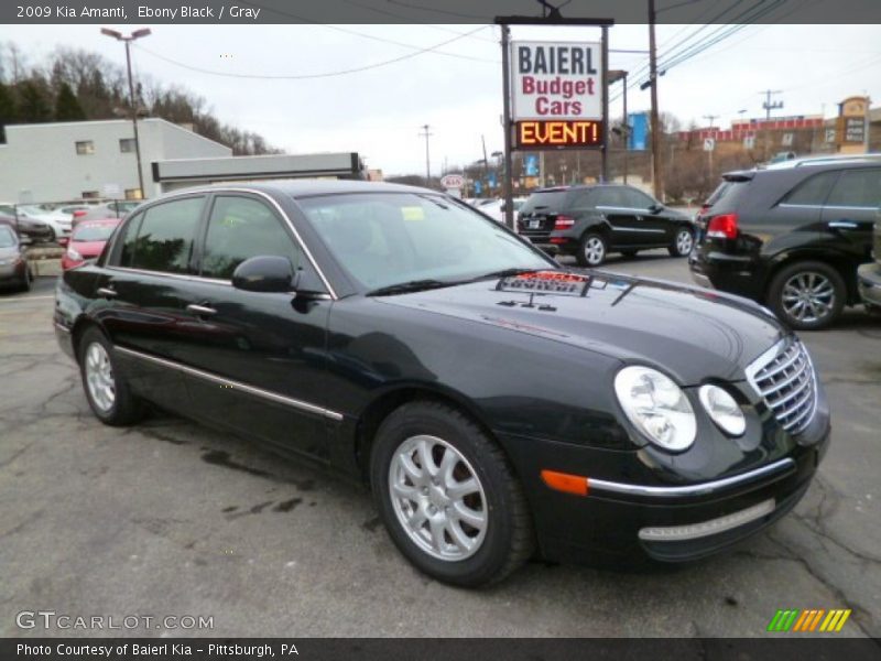 Ebony Black / Gray 2009 Kia Amanti