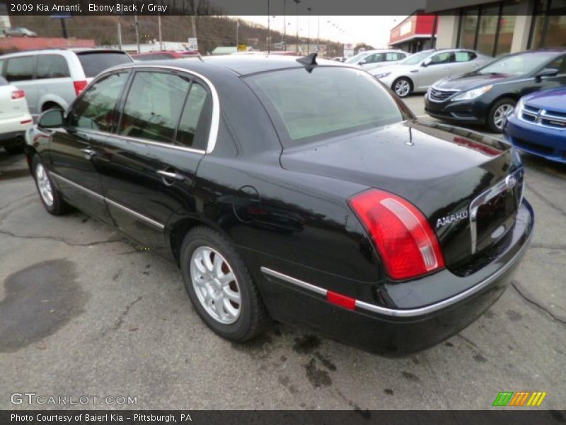 Ebony Black / Gray 2009 Kia Amanti