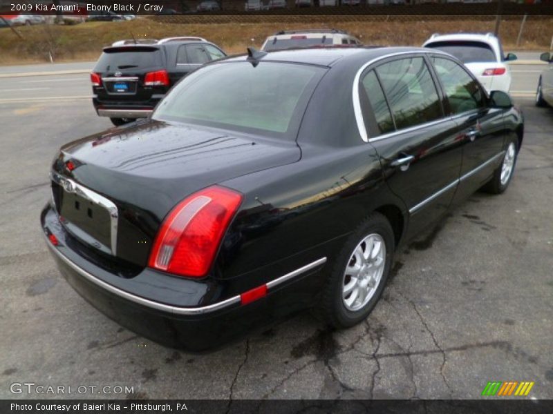Ebony Black / Gray 2009 Kia Amanti