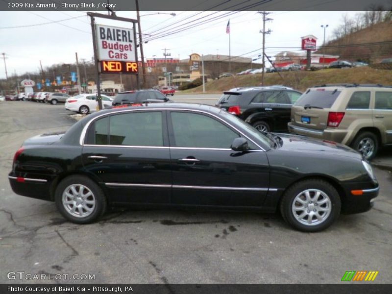 Ebony Black / Gray 2009 Kia Amanti