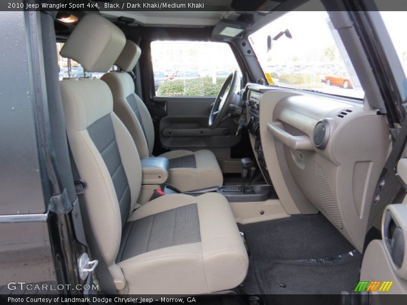 Black / Dark Khaki/Medium Khaki 2010 Jeep Wrangler Sport 4x4