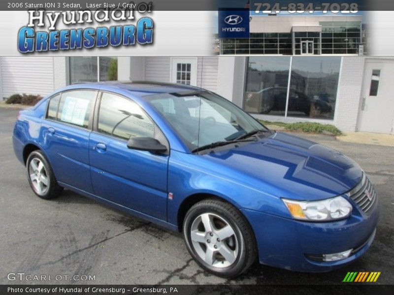 Laser Blue / Gray 2006 Saturn ION 3 Sedan