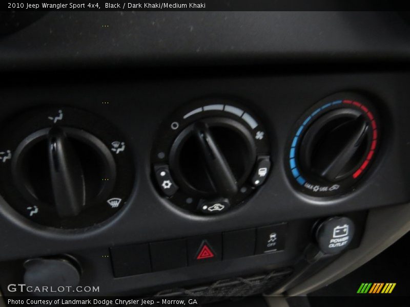 Black / Dark Khaki/Medium Khaki 2010 Jeep Wrangler Sport 4x4