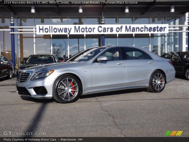 Iridium Silver Metallic / Porcelain/Black Exclusive 2014 Mercedes-Benz S 63 AMG 4MATIC Sedan