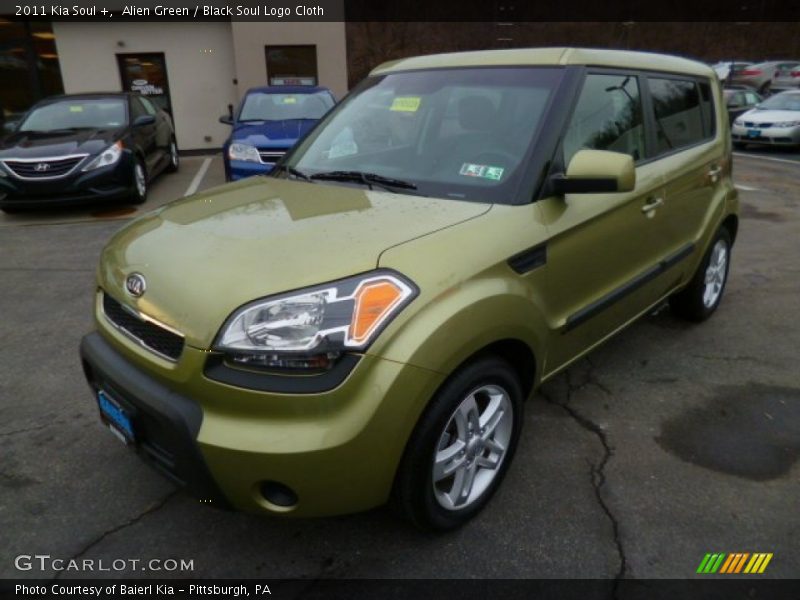 Alien Green / Black Soul Logo Cloth 2011 Kia Soul +