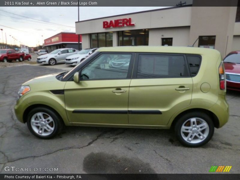 Alien Green / Black Soul Logo Cloth 2011 Kia Soul +