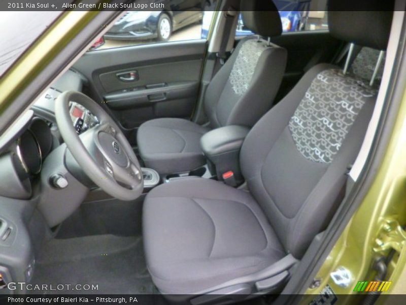 Alien Green / Black Soul Logo Cloth 2011 Kia Soul +