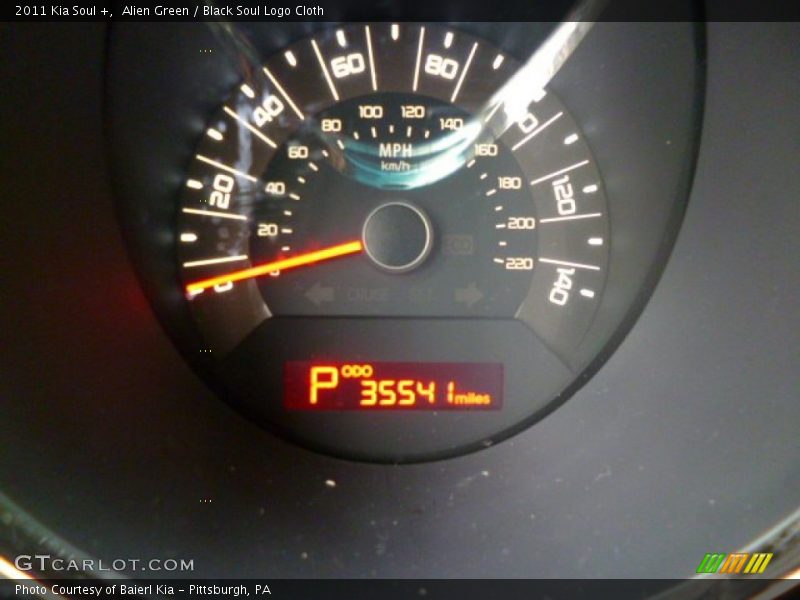 Alien Green / Black Soul Logo Cloth 2011 Kia Soul +
