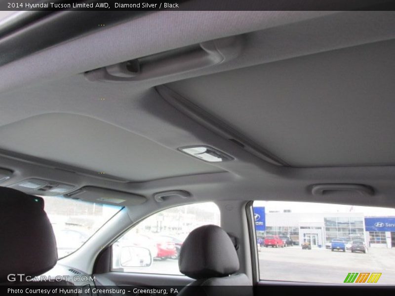 Diamond Silver / Black 2014 Hyundai Tucson Limited AWD