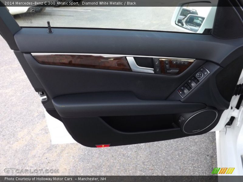 Diamond White Metallic / Black 2014 Mercedes-Benz C 300 4Matic Sport