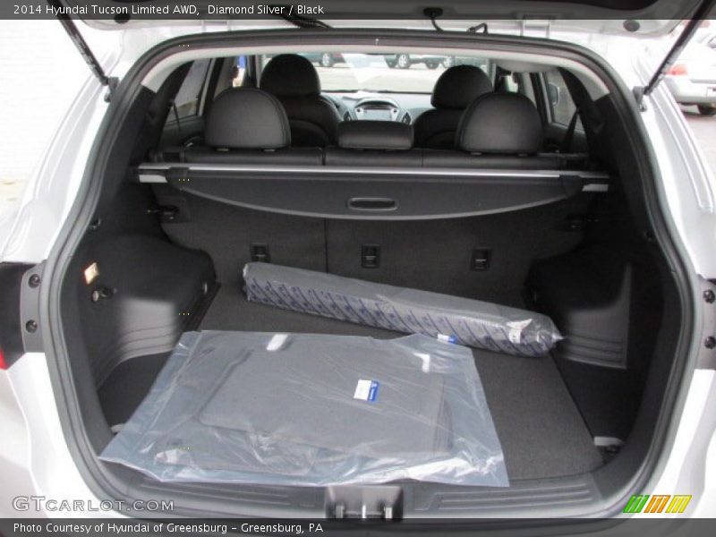 Diamond Silver / Black 2014 Hyundai Tucson Limited AWD