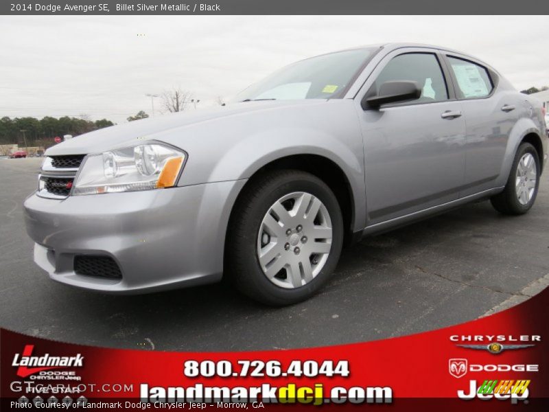 Billet Silver Metallic / Black 2014 Dodge Avenger SE