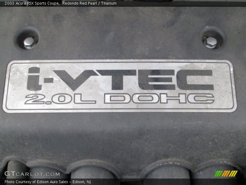  2003 RSX Sports Coupe Engine - 2.0 Liter DOHC 16-Valve i-VTEC 4 Cylinder