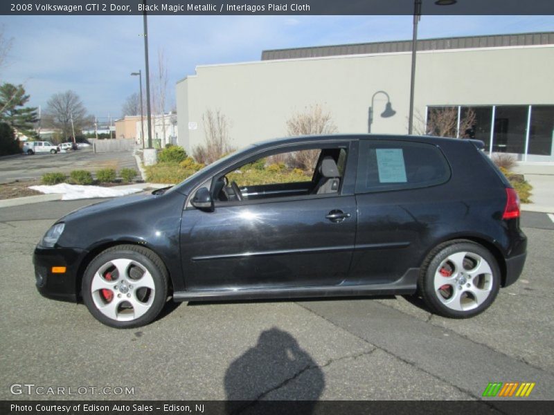Black Magic Metallic / Interlagos Plaid Cloth 2008 Volkswagen GTI 2 Door