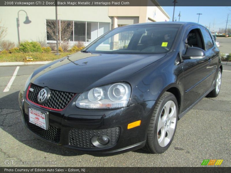 Black Magic Metallic / Interlagos Plaid Cloth 2008 Volkswagen GTI 2 Door