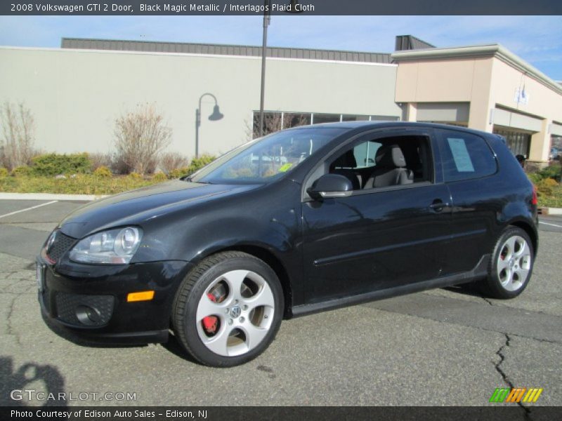 Black Magic Metallic / Interlagos Plaid Cloth 2008 Volkswagen GTI 2 Door