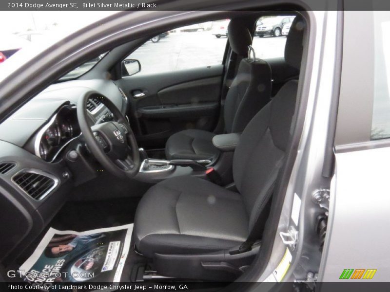 Billet Silver Metallic / Black 2014 Dodge Avenger SE