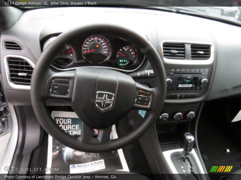 Billet Silver Metallic / Black 2014 Dodge Avenger SE