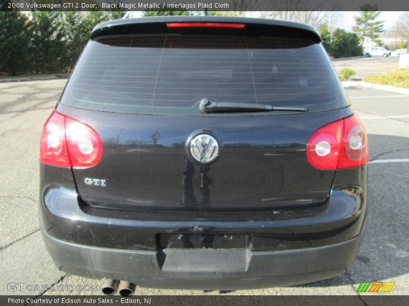 Black Magic Metallic / Interlagos Plaid Cloth 2008 Volkswagen GTI 2 Door