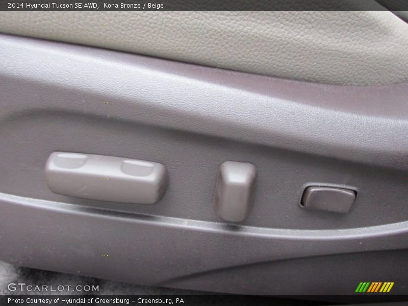 Kona Bronze / Beige 2014 Hyundai Tucson SE AWD