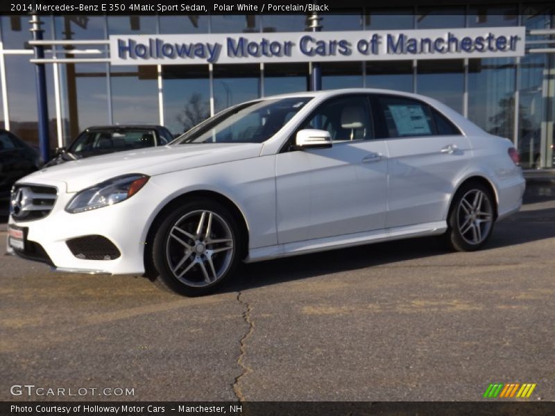 Polar White / Porcelain/Black 2014 Mercedes-Benz E 350 4Matic Sport Sedan